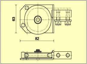 OMEGA profile T 300-12 Vertical routing Nominal wheel diameter: Applicable cord diameter: 62mm 6 mm For the vertical