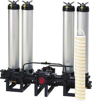 3 Eco Series Features & Benefits Features Modular filter system Duplex type systems with selecting valve Bypass assembly in the filter cover Large filtration area ir bleed valve Two indicator
