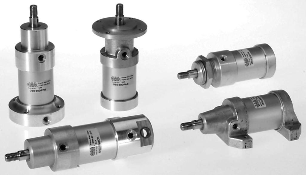 Screwed-head cylinders Series HB DESCRIPTION Cylinders series HB are manufactured to be fixed on machine edges without the use of mountings.