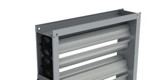 Commercial dampers of the U range are designed to control or shut off ductworks with airtightness
