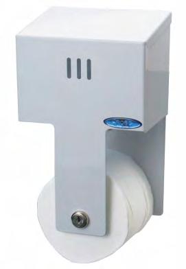 Complete with double roll toilet tissue dispenser. Shipping Weight: Code 158-10: 5 lbs., (2.25 kg), Code 158S: 5-1/2 lbs., (2.5 kg) For unrestricted access, bottom of dispenser to floor should not exceed 44" (111.