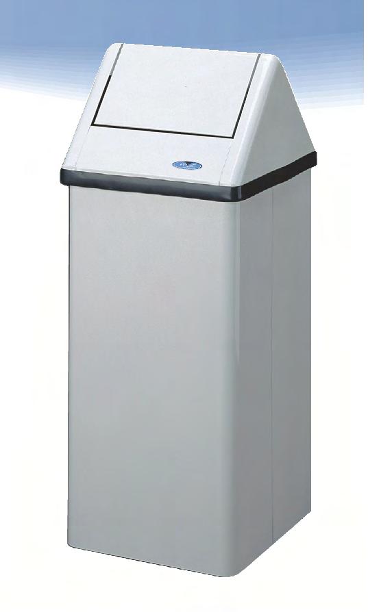 Waste Receptacles Free Standing Waste Receptacles Code 300-NL: Code 301-NL: Code 302-NL: Code 301-NLS: Code 301R-NL: Large free standing receptacle 42" high, (109cm), white finish.