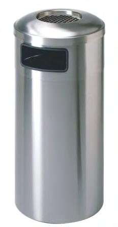 4 finish Optional plastic liner The Code 310 stainless steel free standing waste receptacles are ideal for high traffic areas requiring the quality and durability of an all stainless unit without the