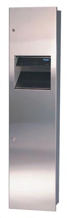 Dispenser / Disposal Fixtures Combination Dispenser / Disposal Fixture Code 400A: Code 400B: Code 400C: Code 400-14A: Code 400-14C: Code 400PL: Stainless type 304 fully recessed Stainless type 304