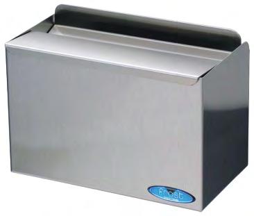 All welded stainless steel (22 ga. no. 4 brushed finish) and galvanized components. Capacity: Code 902-1: 12 cu. inches, (.2 litres). Code 902-3: 142 cu. inches, (2.3 litres).