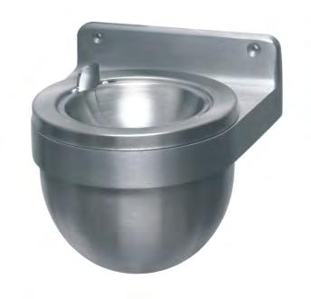 Ash Trays Round Wall Urn Surface Mounted Code 910: Stainless Steel Wall Mounted Unit Fabricated from type 304 No. 4 stainless steel satin finish.