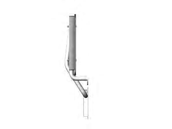 Retractable Shower Seats Full Wall Mounted Shower Seat Code 972: Stainless steel, white phenolic seat.