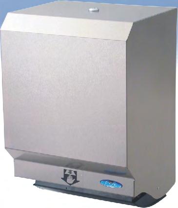 Dispensers For Paper Products Control Roll Towel Dispensers Code 109-50W: Code 109-50S: Code 109-50P: Site location: White epoxy powder finish Stainless steel, 304 no.