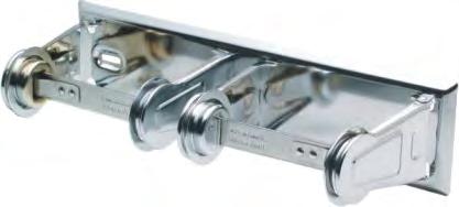 All welded construction of 18 ga. steel. Pivot arms hinged on hardened steel rivets. All surfaces finished in polished chrome. Shipping Weight: Code 146: 1 lbs. (.