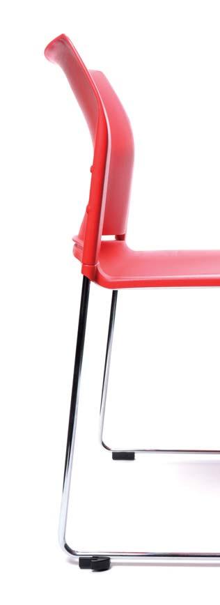 / ENVY - stacker chair 519 The Envy chair is a generous sized robust stacker chair, both linkable and stackable, it is ideal for use in a variety of applications including hospitality, conference,