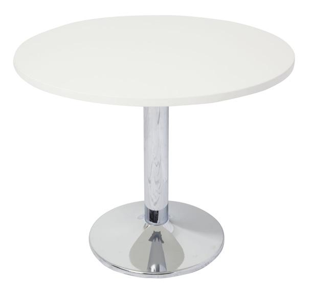 12 BOARDROOM & MEETING TABLES Chrome Base Round Table, Beech or
