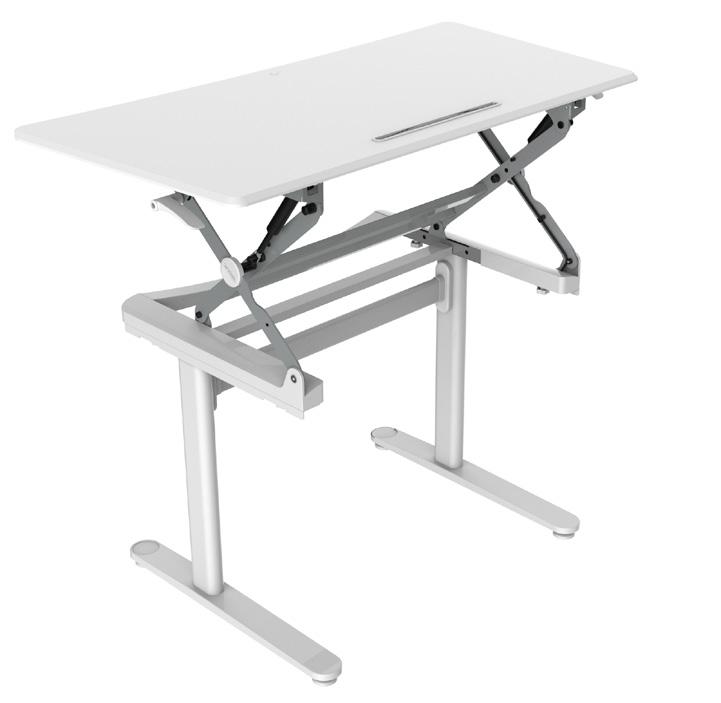 Operated Height Adjustable Desk Desk Height 750mm to 10mm 12 Height Settings with Control