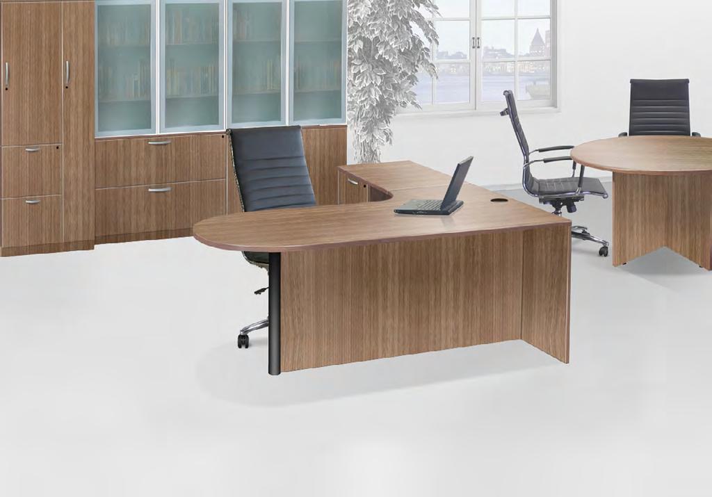 G 4 Timeless Finishes Available Cherry Espresso H E J F I D B C 71 Extended Corner Bullet Workstation ( Please specify right or left )