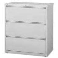 without additional accessories. Three-piece, slide suspension allows maximum drawer extension. Steel ball bearings provide smooth, quiet drawer performance.