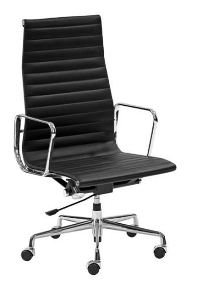 Meeting / Boardroom / Executive chairs ALU LEATHER BREATHE MESH Swivel and Tilt Function Seat