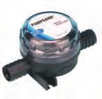 025 Bilge Pumpgard Strainer Strainer protects all electric diaphragm bilge pumps. Prevents unnecessary pump breakdowns caused by particles in the water. Transparent housing allows instant inspection.
