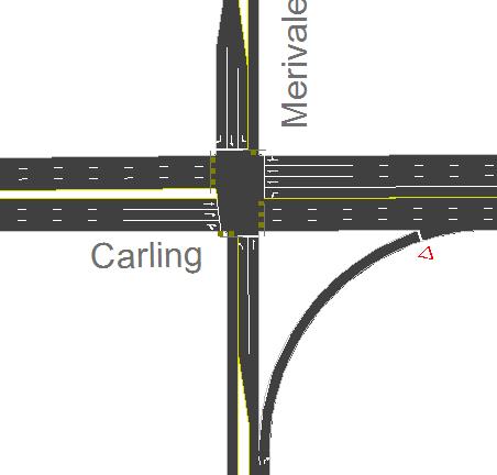 Merivale/Carling The Merivale/Carling intersection is a signalized fourlegged intersection.