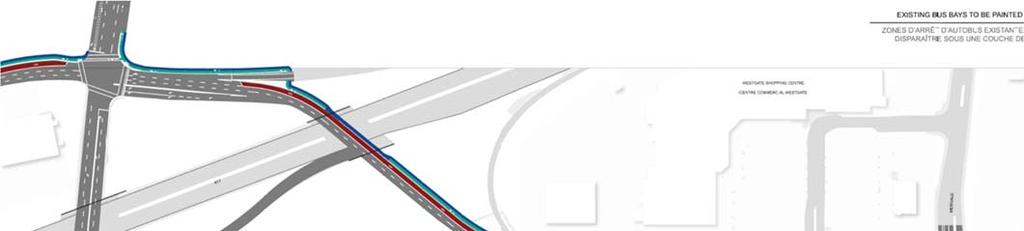 Figure 5: Proposed Carling Avenue Transit Priority Plan As shown in the above figure, the proposed cross-section of Carling Avenue would consist of two travel lanes and a transit only lane along the