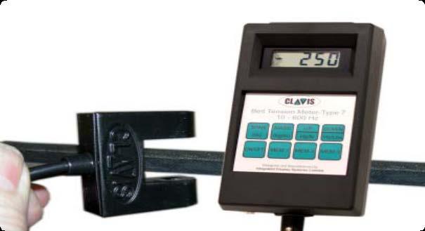 2.0 Quick start 5. Read belt frequency (Hz) 2. Press to switch meter on or 1.