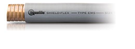 TYPE EMS TYPE EMCS Type EMS has an inner core made from a fully interlocked bronze strip and does not contain a braided shield. Please see the Shielding Effectiveness chart on page 6.