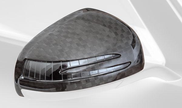 712,00 199,92 roof air scoop in clear-coated Carbon checkered flag for AMG SLS C197 (other colors available for extra charge of 20%) Order-No.