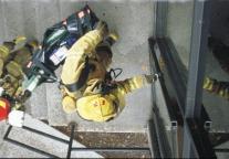 HIGH-RISE OPERATIONS The Blitzfire easily fits into high-rise hose bundles for rapid deployment from standpipe systems.