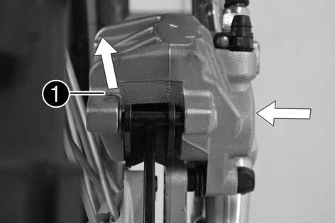 Worn brake linings should be replaced immediately in an authorized KTM workshop.