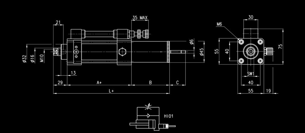 tank parallel REGULATION S = thrust (hydrocheck s rod return regulated) T = traction (hydrocheck s rod thrust regulated) OPERATION A = SKIP valve B = SKIP + STOP