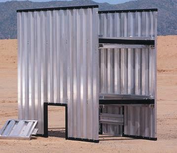 Alum-A-Shield Corrugated Aluminum Shield w/ Hydraulic or Static Spreaders AS Alum-A-Shield is a single wall corrugated shield that is designed to be