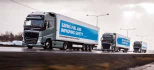 CO₂ emissions are also reduced as a result of fuel being saved, while safety is increased by the connected trucks sharing information. Carl Johan Almqvist demands put on customers by their customers.