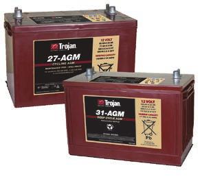 Designed with advanced battery technology, Trojan AGM batteries deliver dependable power with long battery life.