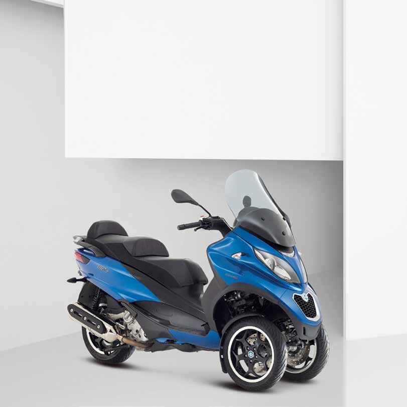 MP3 SPORT 500 ie LT ABS/ASR 300 ie LT ABS/ASR 500 ie LT UTMOST SAFETY AND PERFORMANCE WITH A SPORTY APPEARANCE Piaggio MP3
