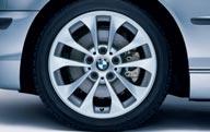with Optional 325i Sport Package) 1Due to low-profile tires, please note: wheels, tires and suspension parts are more susceptible to road hazard and consequential
