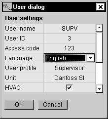 Carry out a new login with the user name SUPV To activate the chosen language, it is necessary to