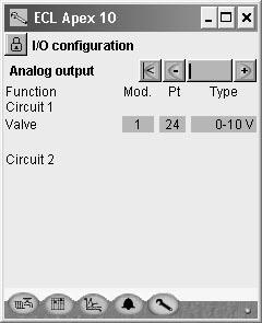 8. Configuration of Analog outputs (AO) Example of a setup of an analog output.