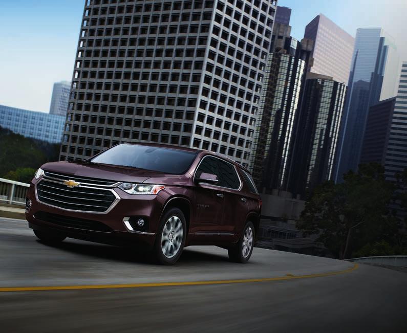 TRAVERSE PREMIER MODERN AND SOPHISTICATED, PREMIER RAISES THE BAR ON WHAT A PREMIUM MIDSIZE SUV CAN BE.