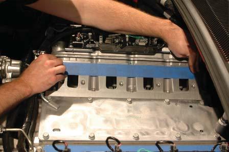 33. Cover the intake ports with tape to main- tain a clean
