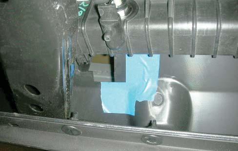 the air defl ector as shown by this driver side tape application. 70.