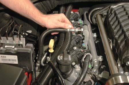 IMPORTANT: You should NOT be able to remove the fuel line from either end without the use of the fuel line removal