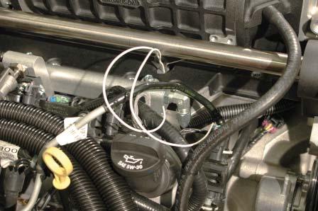 Uncover the MAF wire loom connector that hooks to the air box.