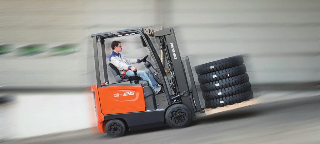 VERSATILITY 7 Series Electric Forklifts The BC-7 Series provides smooth operation in various work applications.