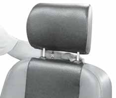 Headrest Adjustment By pressing (k) to adjust the headrest (J) up & down to a comfortable position.