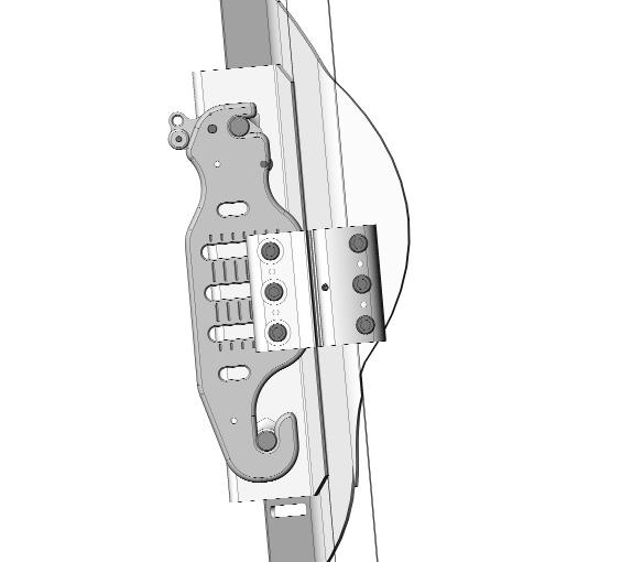 0: One- Hand Cord Release Mechanism). Step 2: Lift entire backrest up and forward to disengage the lower pins from the lower slots in the mounting plates (3). Upper Pin 1 Release Lever 2 Figure 7 5.