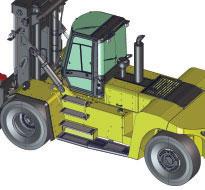 Standard Equipment Vista Operator Compartment Forklift (FLT) models: Open Module. Container Handling (CH) models: Fully Equipped Cab.