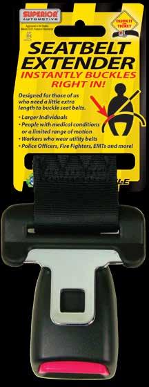 Our seat belt products meet D.O.T.