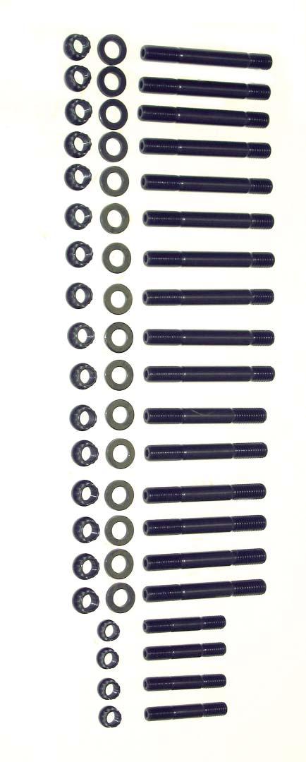 94 HEAD STUDS Part No. Engine Description 66526000 BBC Single 6 exhaust stud 66613550 7/16 and 3/8 x 3.550 for aluminum blocks 66616100 7/16 and 3/8 x 6.100 for aluminum blocks 66623400 7/16 x 3.