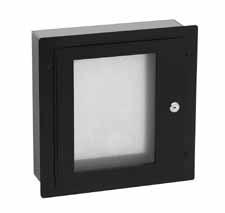 Type 1 Locking Window Pull Box Accessory Flush- or surface-mount accessory fits Screw Cover, Type 1, boxes to prevent public access to lighting switches and controls.