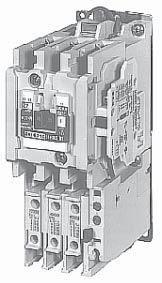 Three-phase, full voltage magnetic starters are used primarily for reversing of three-phase squirrel cage motors. They consist of two contactors and a single overload relay assembled together.
