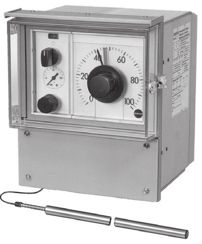 value to the set point and produces a pneumatic control signal of 0.2 to 1 bar (3 to 15 psi). The required supply pressure is 1.4 bar (20 psi) or an operating air pressure of 2.