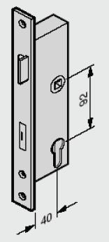 Side Door & Wicket Door Lock Body 3070038 76.